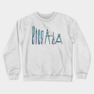 Bookbinding tools Crewneck Sweatshirt